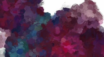 Vibrant Abstract Art Deep Hues  Textured Brushstrokes