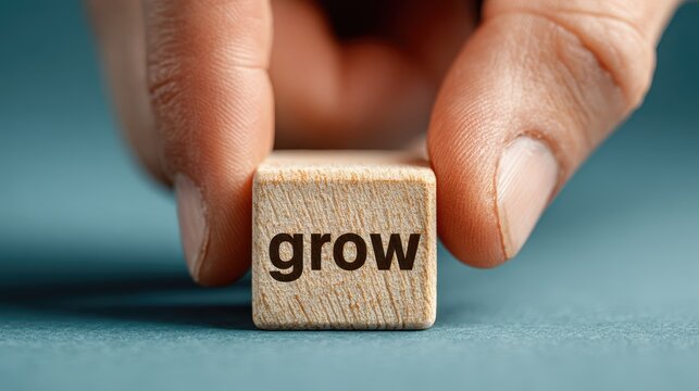Motivational Cube Flip Grow to Glow