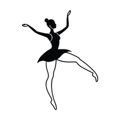 Elegant ballerina performing a graceful dance in a classic pose © MST NAFISA