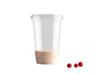 Transparent Smoothie Cup with No Label