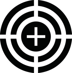 Target aim crosshair icon graphic element simple design