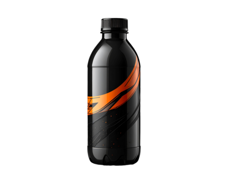 Dynamic Sports Drink Bottle Design in High Resolution