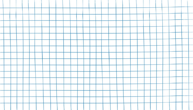 Graph crayon hand drawn textured square grid blue for note, geometric line texture. Crayon or pencil stripes, dots for bullet journal pages.