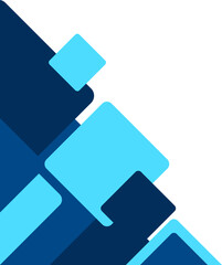 Blue Geometric Business Corner