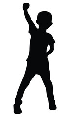 Collection of Male Silhouettes | Standing Poses | Business and Casual People Vector Set