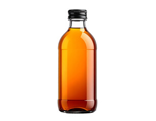 Clear Tea Bottle on White Background