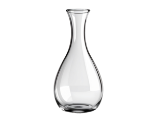 Elegant Carafe on White Background