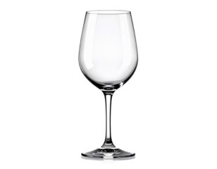 Elegant Clear Wine Glass with High Resolution Detail