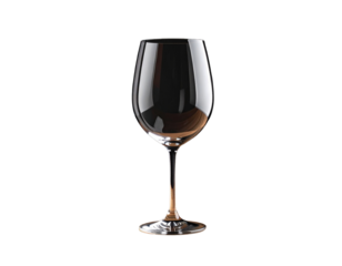 Elegant Clear Wine Glass on Wooden Table