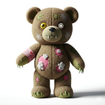 Ours en peluche d'horreur Nounours effrayant Ourson vaudou