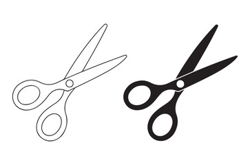 scissors icon vector, scissor silhouette vector, scissors line art
