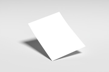 Realistic A4 Flyer Blank Mockup