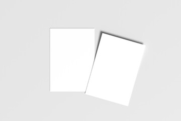 Realistic A4 Flyer Blank Mockup