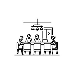 Dining hall icon flat vector design.