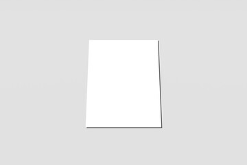 Realistic A4 Flyer Blank Mockup