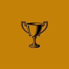 Trophy Cup icon flat vector design.