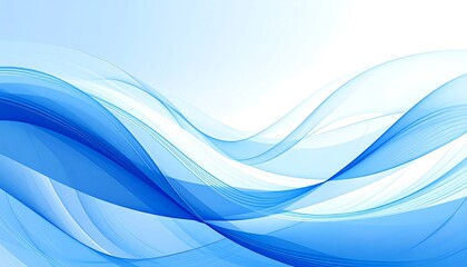 Obraz premium Abstract blue waves (1)