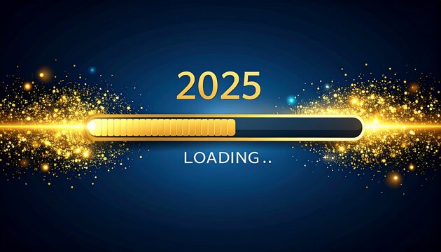 New Year 2025 loading graphic
