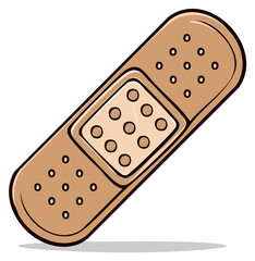 Cartoon Bandage with Adhesive Fabric for First Aid Wound Care and Injury Treatment