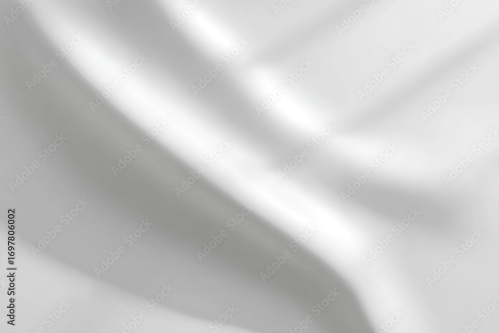 Poster a calming abstract of flowing fabric with white light. the texture is soft and fluid, creating a mes