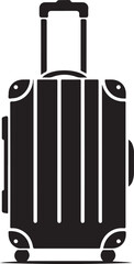 Minimalist Travel Luggage Silhouette Icon