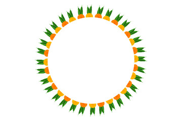 Marigold flower hanging garland: occasion, reception, welcome, marriage, ethnic, invitation, engagement, image, wedding, bride, worship, deepavali, puja, dussehra, diwali, divali, durga, hindu, indian