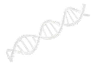 Spinning genetic molecule model rotating against transparent backdrop, symbolizing molecular research and scientific innovation