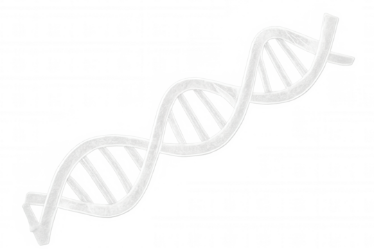 Spinning genetic molecule model rotating against transparent backdrop, symbolizing molecular research and scientific innovation
