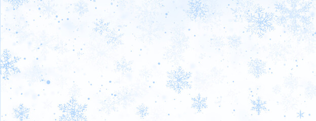 Realistic snowstorm with swirling snowflakes in various shapes, isolated on transparent PNG. Great for winter-themed projects. Dynamic and festive effect. 