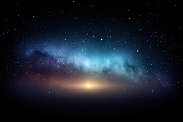 Fototapeta premium Cosmic expanse, Milky Way, celestial glow