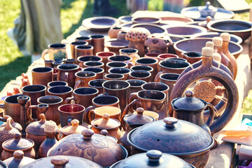  traditional clay dishes at the fair