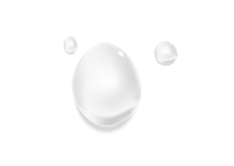 Drops of moisturizing gel or serum on a white background cosmetic product for skin care	