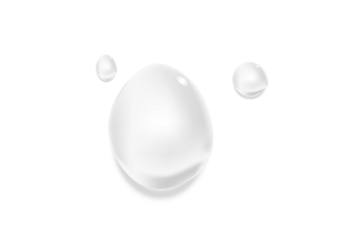 Drops of moisturizing gel or serum on a white background cosmetic product for skin care	