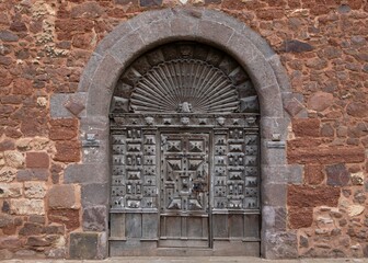 old wooden door