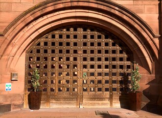 entrance to the church