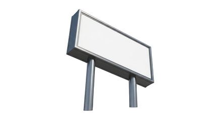 Blank Billboard Mockup: Outdoor Advertising Sign.