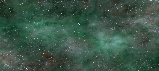 Obraz premium Abstract space background with deep teal, dark green, and speckled light colors