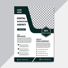 Creative modern and clean flyer design.