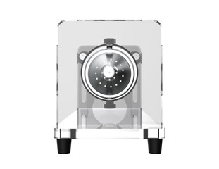 Clear Acrylic Small Animal Restrainer for Mice, Rats, Rodents. Precision Lab Equipment for Biomedical Research, Animal Testing, and Scientific Studies. Isolated on Transparent PNG HD Background.