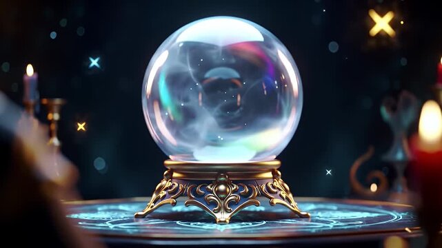 Crystal Ball Fortune Telling Magic Scene