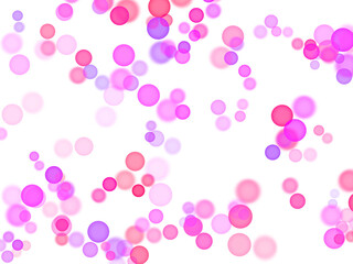 Vibrant pink and purple bokeh circles creating a festive, celebratory, and modern abstract background effect