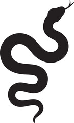 Snake silhouette reptile serpent viper black animal wildlife danger nature