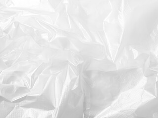 Abstract background plastic bag wihte vacuum cling foil wrinkle texture wall crumpled film foil overlay seal wrap polyethyene packaging frame material industry wrinkle template ecosystem environment