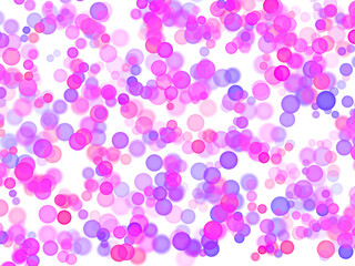 Vibrant bokeh circles in electric pink and violet create a dynamic, festive abstract background for celebrations