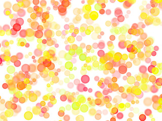 Vibrant abstract bokeh circles creating a festive and energetic celebratory mood