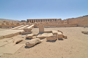 The Temple of Seti I  known as the Great Temple of Abydos , Egypt