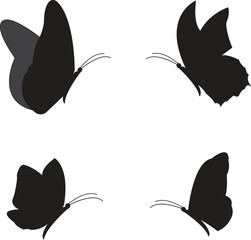 Butterfly Silhouette Collection – Vector Set