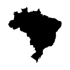 Brazil map vector