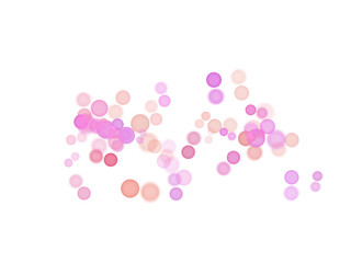 Vibrant pink and orange bokeh circles create a dynamic abstract background for your design projects