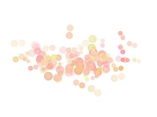 Vibrant bokeh lights in warm hues of orange pink and yellow create a magical celebratory atmosphere